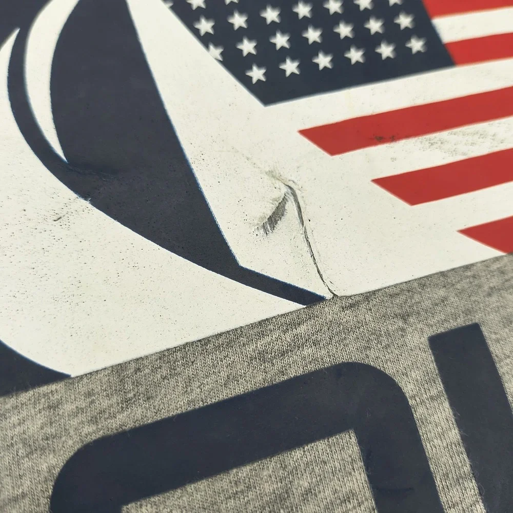 Polo Ralph Lauren Mens XXL Gray Offshore‎ Sailing Team Graphic T-Shirt USA Flag